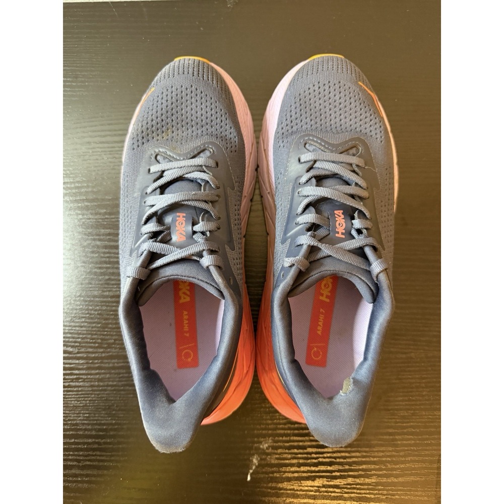 Hoka One One Arahi 7 Women's Size 7.5 B Running Shoes 1147851-NKV Blue Purple - Picture 9 of 9